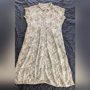 Time & Tru Snakeskin Print Dress